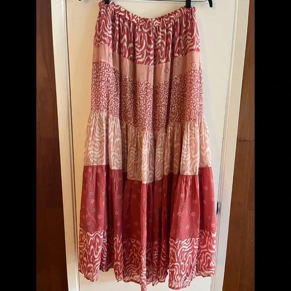 Anthropologie DOLAN Freja Tiered Maxi Skirt - Picture 3 of 5
